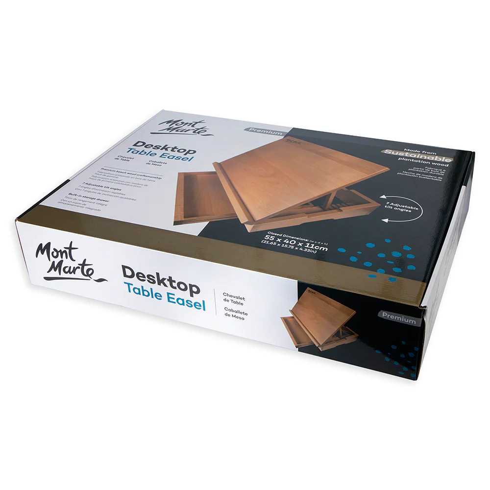 Desktop Table Easel Premium - Beech Wood - Image 4