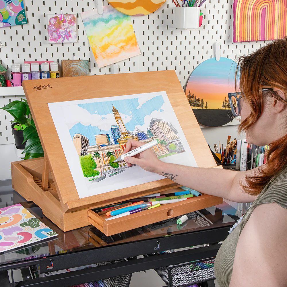 Desktop Table Easel Premium - Beech Wood - Image 6