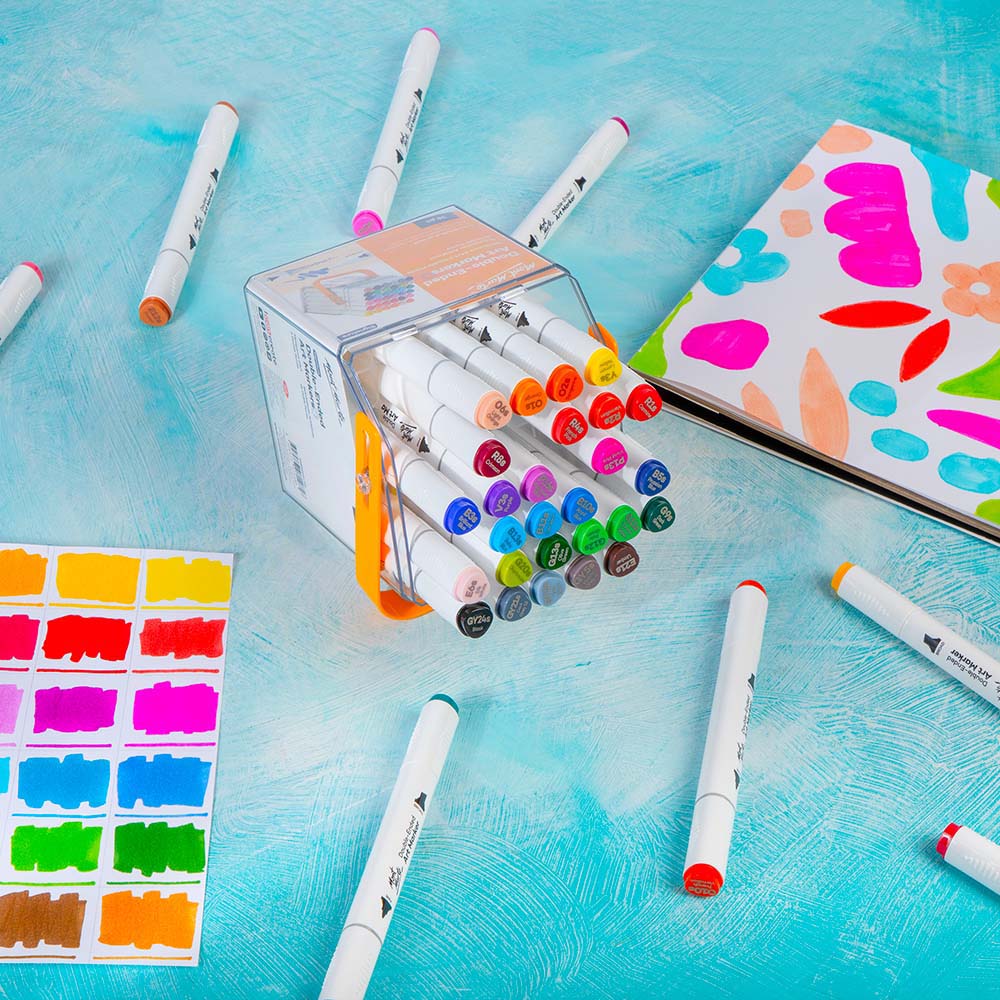 Double-Ended Art Markers in Case Signature 36pc - Image 13