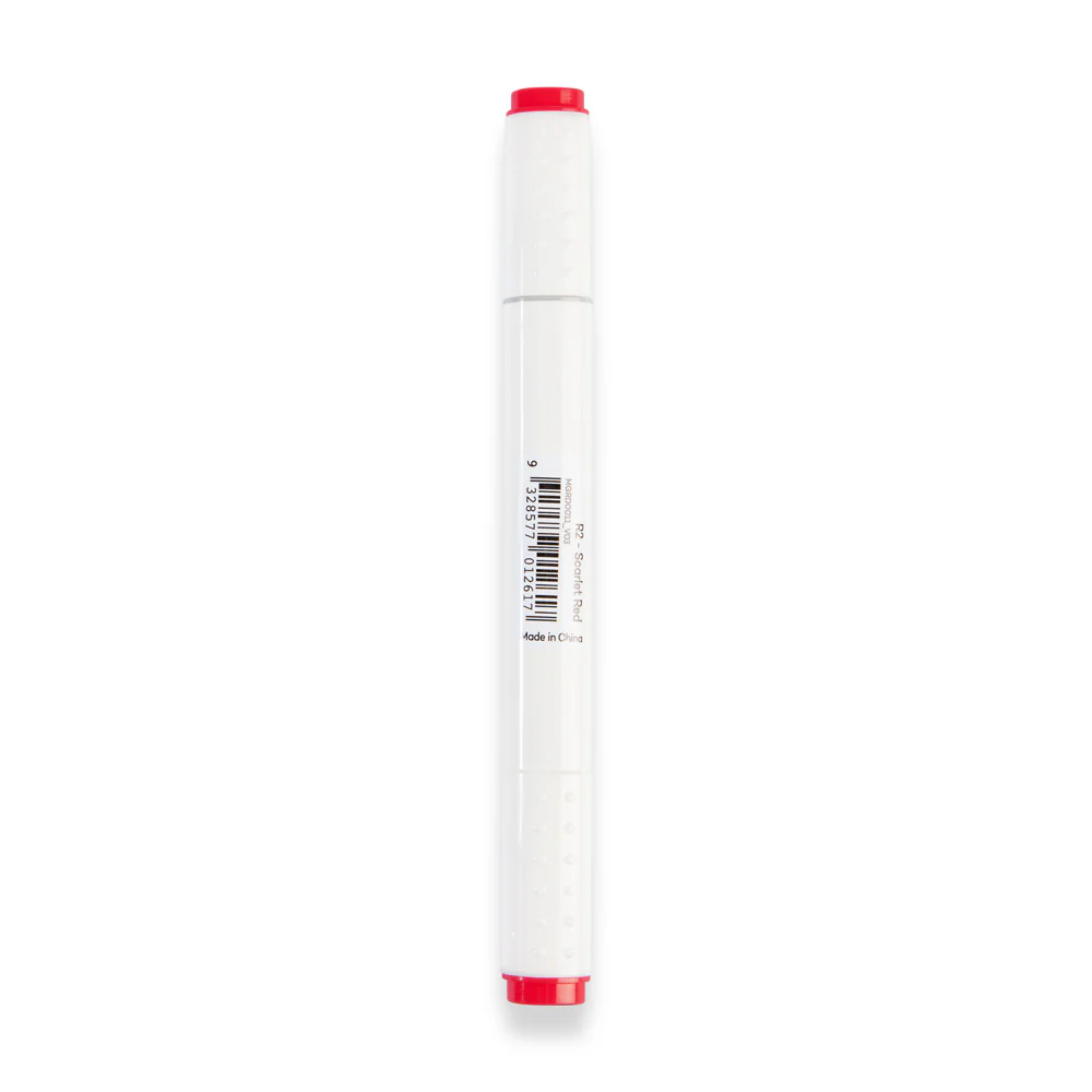 Dual Tip Art Marker Premium - Scarlet Red R2 - Image 3