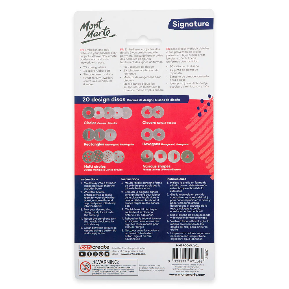 Polymer Clay Extruder Signature 22pc - Image 4