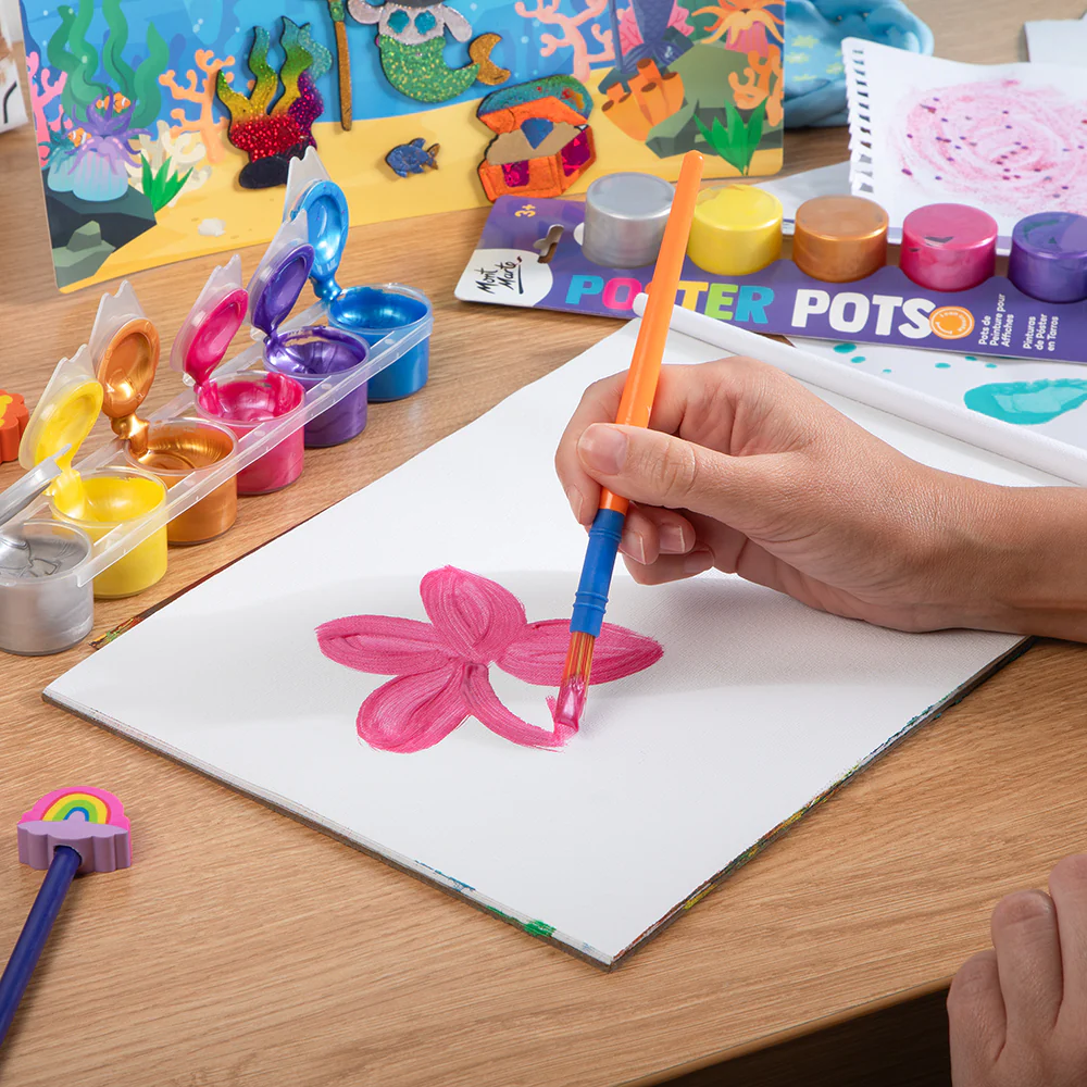 Poster Paint Pots 6pc x 15ml (0.5 US fl.oz) - Metallics - Image 4