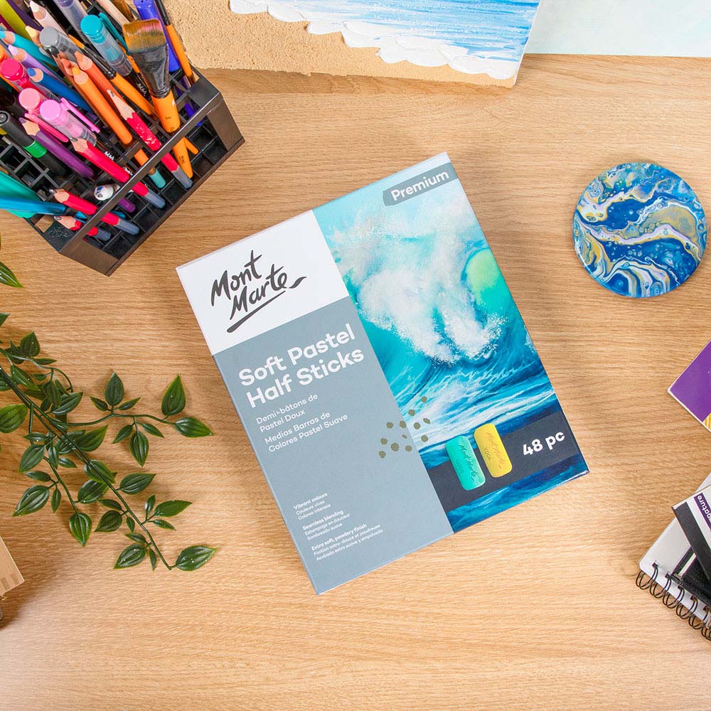 Soft Pastel Half Sticks Premium 48pc - Image 9