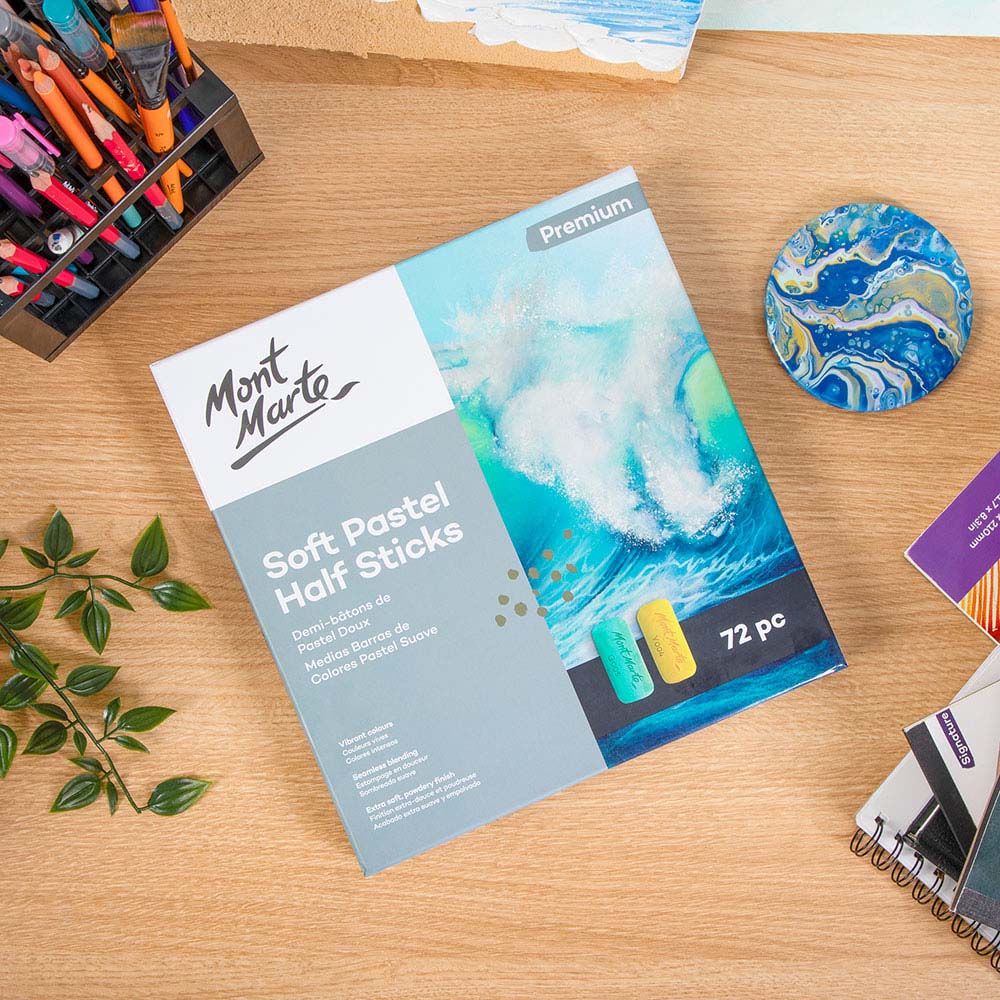 Soft Pastel Half Sticks Premium 72pc - Image 9