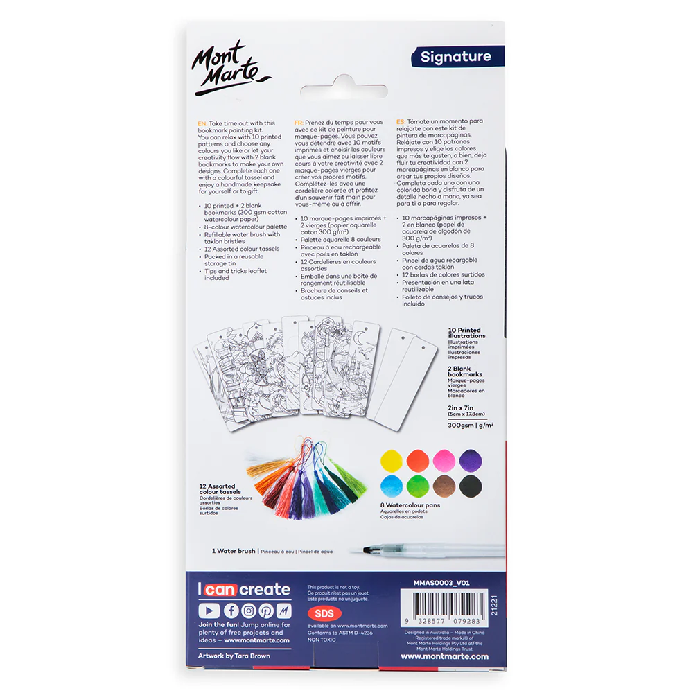 Watercolour Bookmark Set Signature 33pc - Image 4