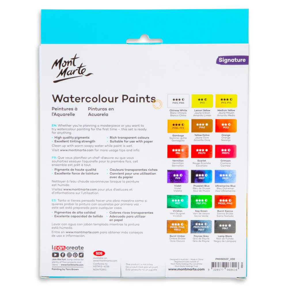 Watercolour Paint Set Signature 18pc x 12ml (0.4 US fl.oz) - Image 4