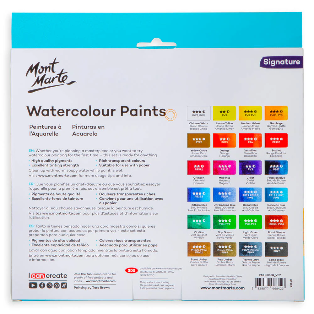 Watercolour Paint Set Signature 24pc x 12ml (0.4 US fl.oz) - Image 5