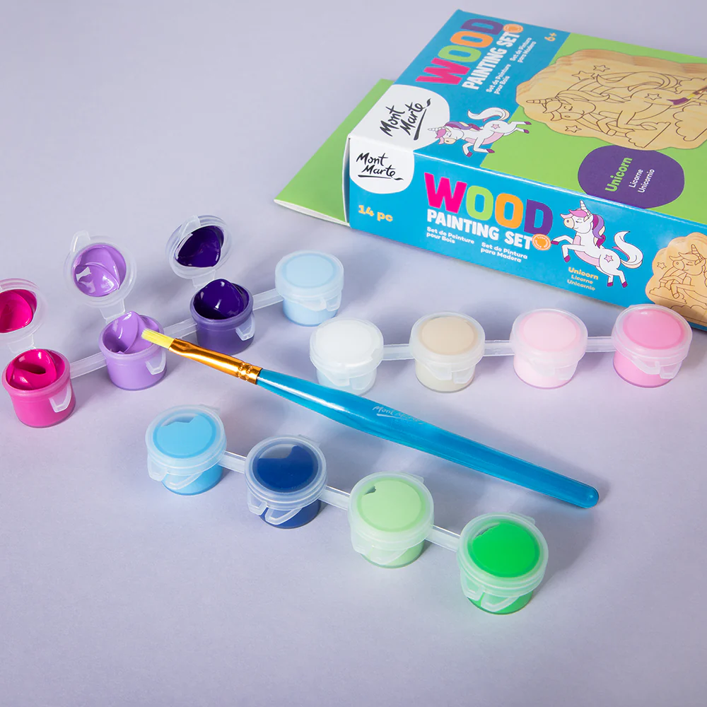 Wood Painting Set 14pc - Unicorn - Image 10