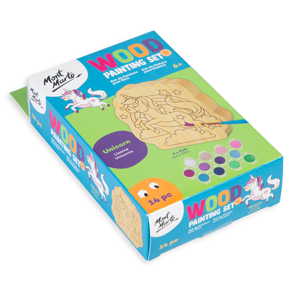 Wood Painting Set 14pc - Unicorn - Image 4