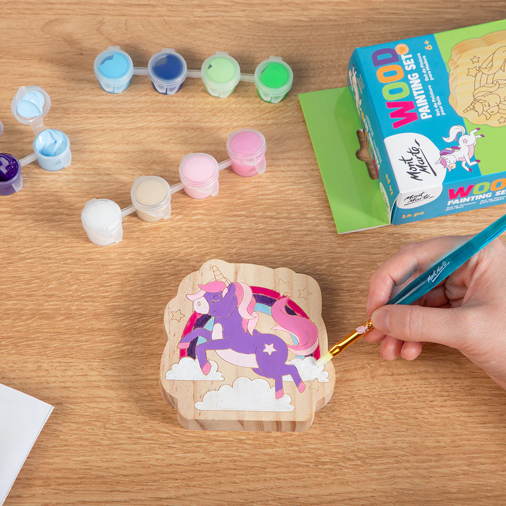 Wood Painting Set 14pc - Unicorn - Image 6