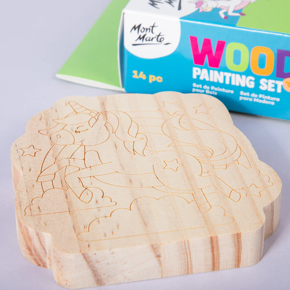 Wood Painting Set 14pc - Unicorn - Image 8