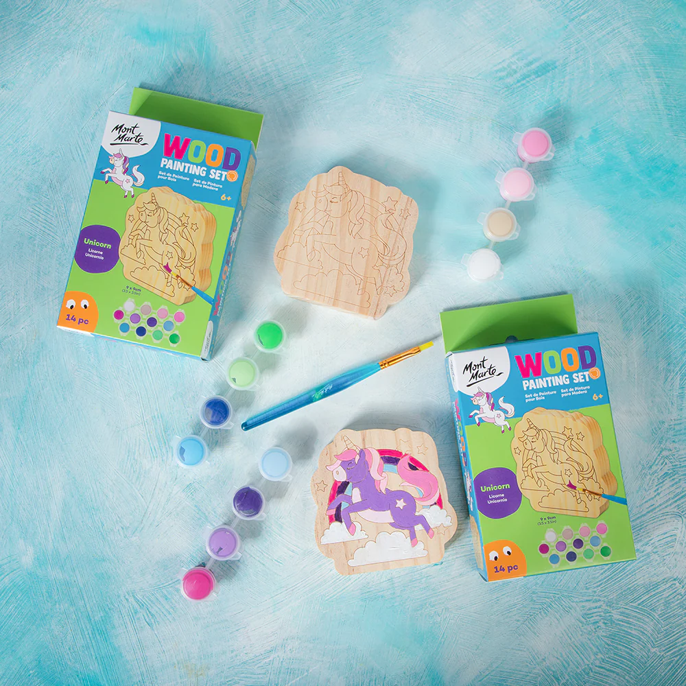 Wood Painting Set 14pc - Unicorn - Image 9