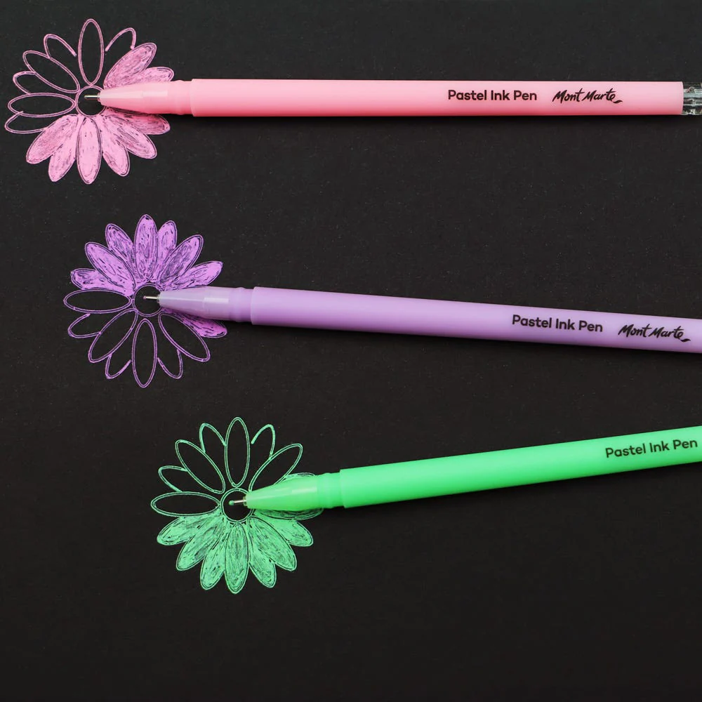 Pastel Ink Pens Fine Tip Signature 6pc - Image 6