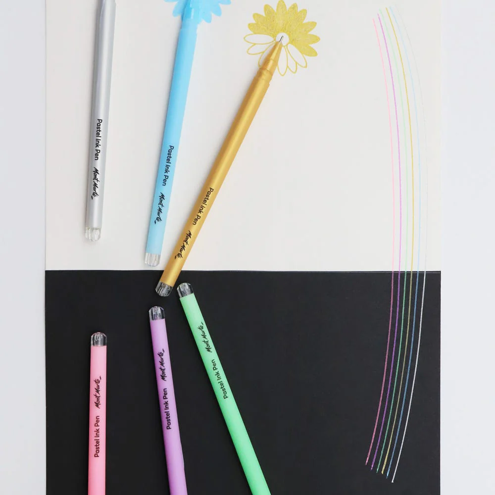 Pastel Ink Pens Fine Tip Signature 6pc - Image 8