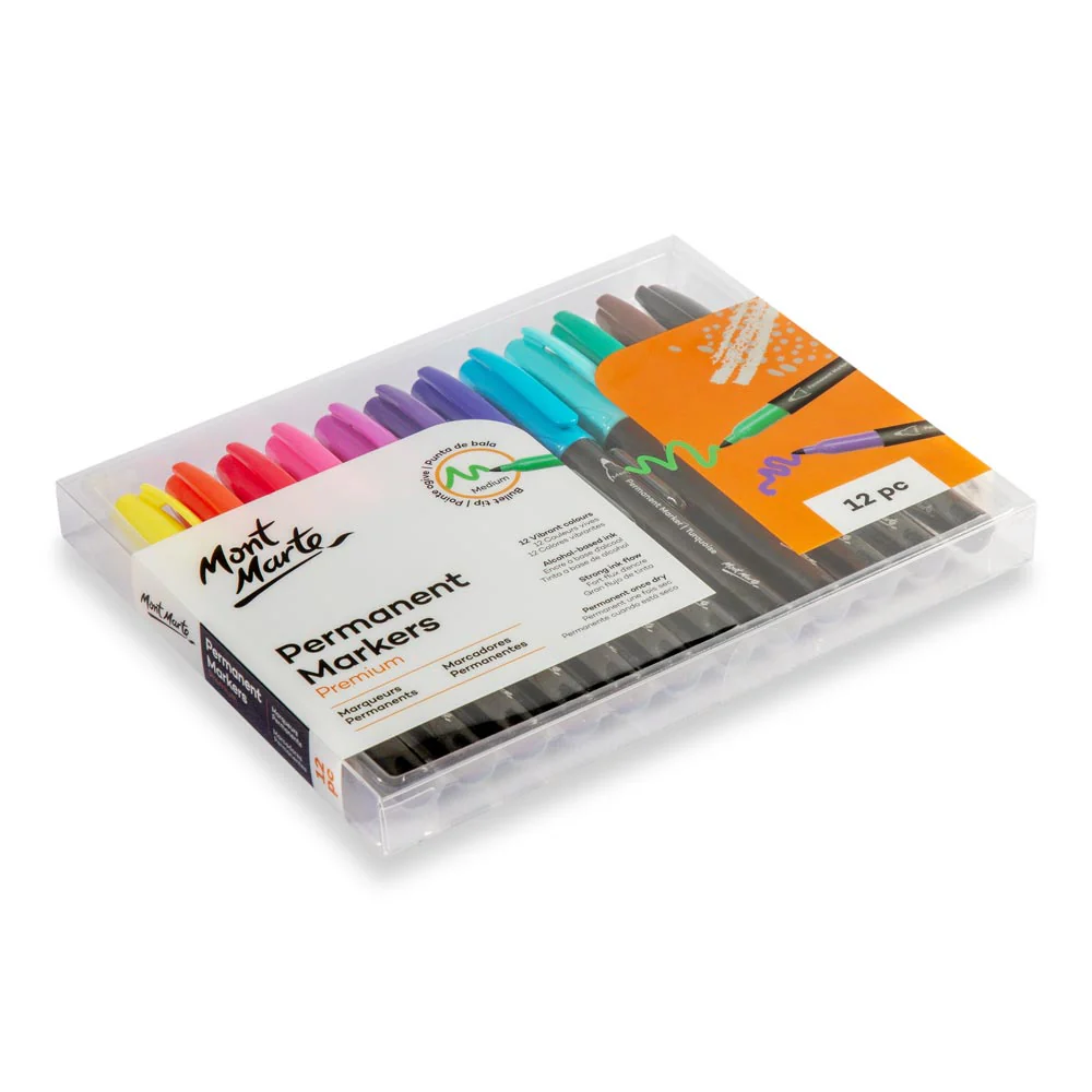 Permanent Markers Premium 12pc - Image 3