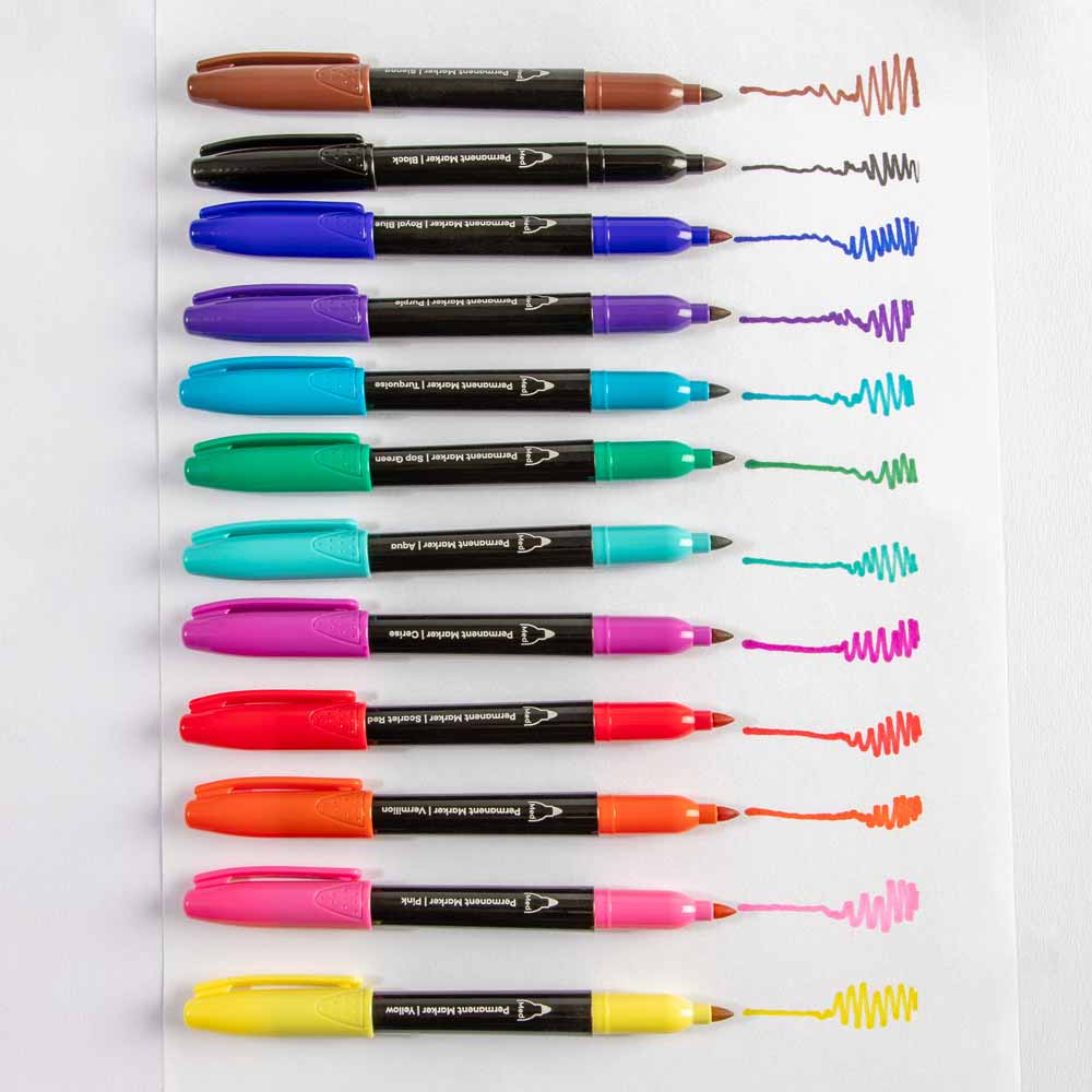 Permanent Markers Premium 12pc - Image 5
