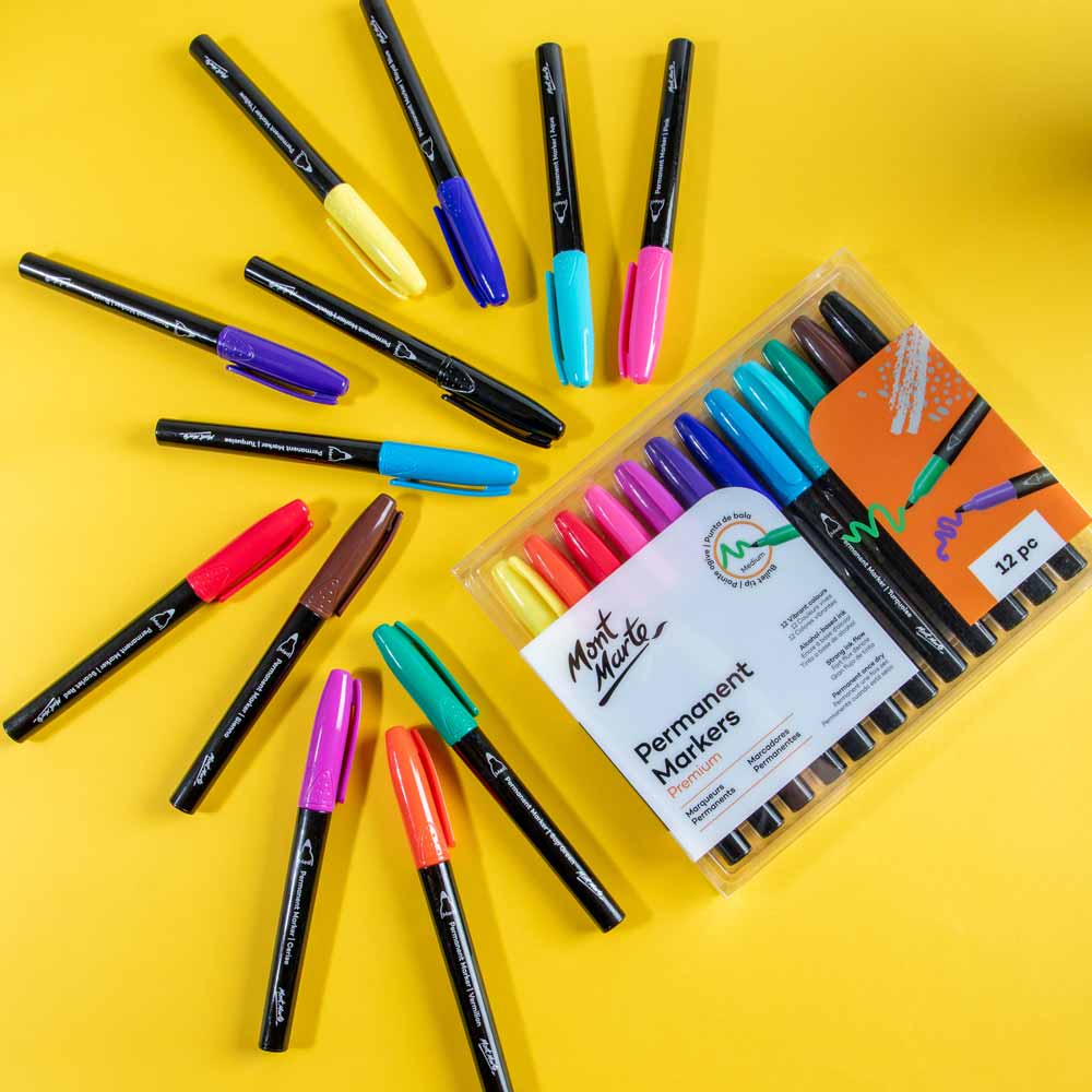 Permanent Markers Premium 12pc - Image 8