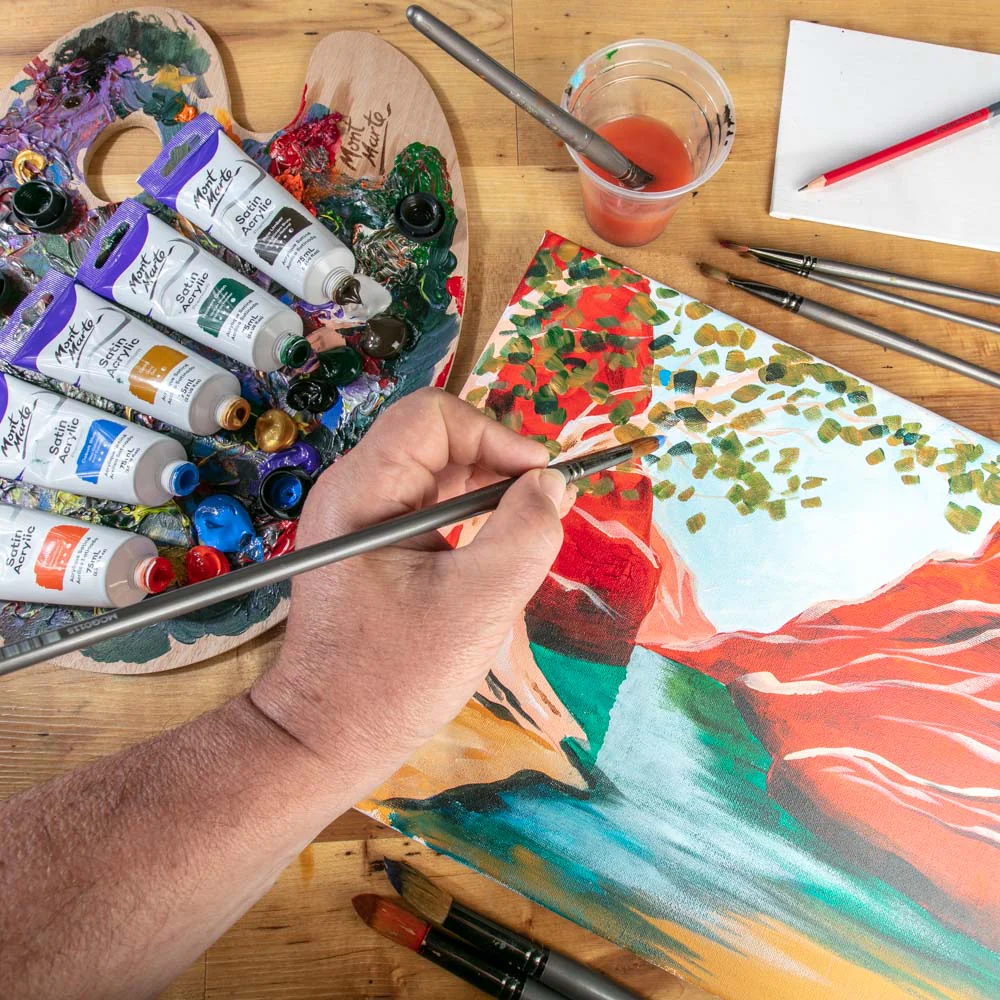 Satin Acrylic Paint Premium 75ml (2.5 US fl.oz) Tube - Cobalt Blue - Image 4