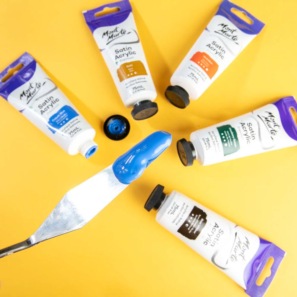 Satin Acrylic Paint Premium 75ml (2.5 US fl.oz) Tube - Cobalt Blue - Image 7