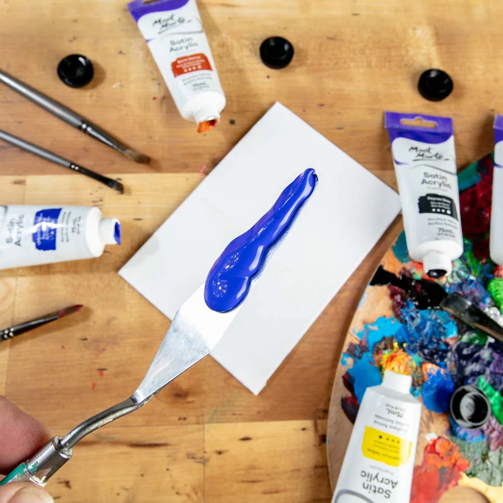 Satin Acrylic Paint Premium 75ml (2.5 US fl.oz) Tube - Ultramarine Blue - Image 7