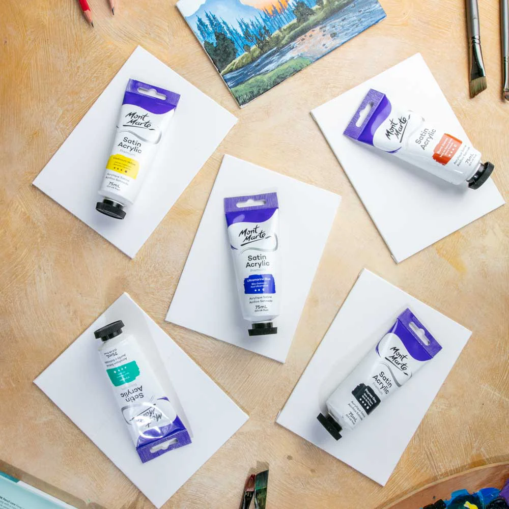 Satin Acrylic Paint Premium 75ml (2.5 US fl.oz) Tube - Ultramarine Blue - Image 8
