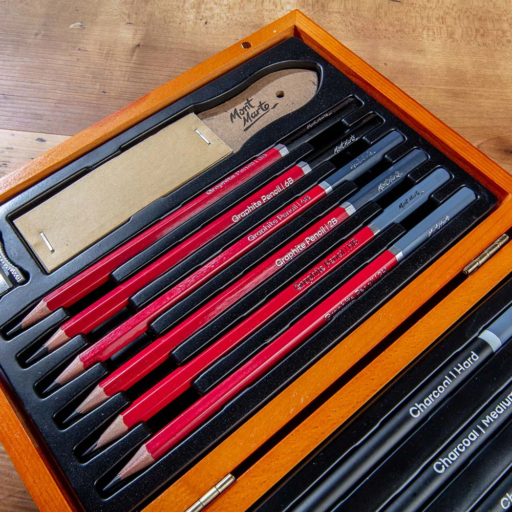Sketching Set in Wooden Box Signature 20pc - Image 6