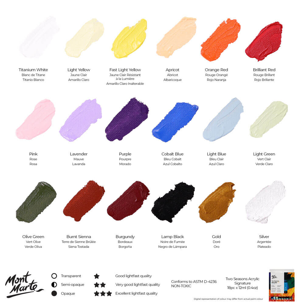 Two Seasons Acrylic Signature 18pc x 12ml (0.4 US fl.oz) - Image 3