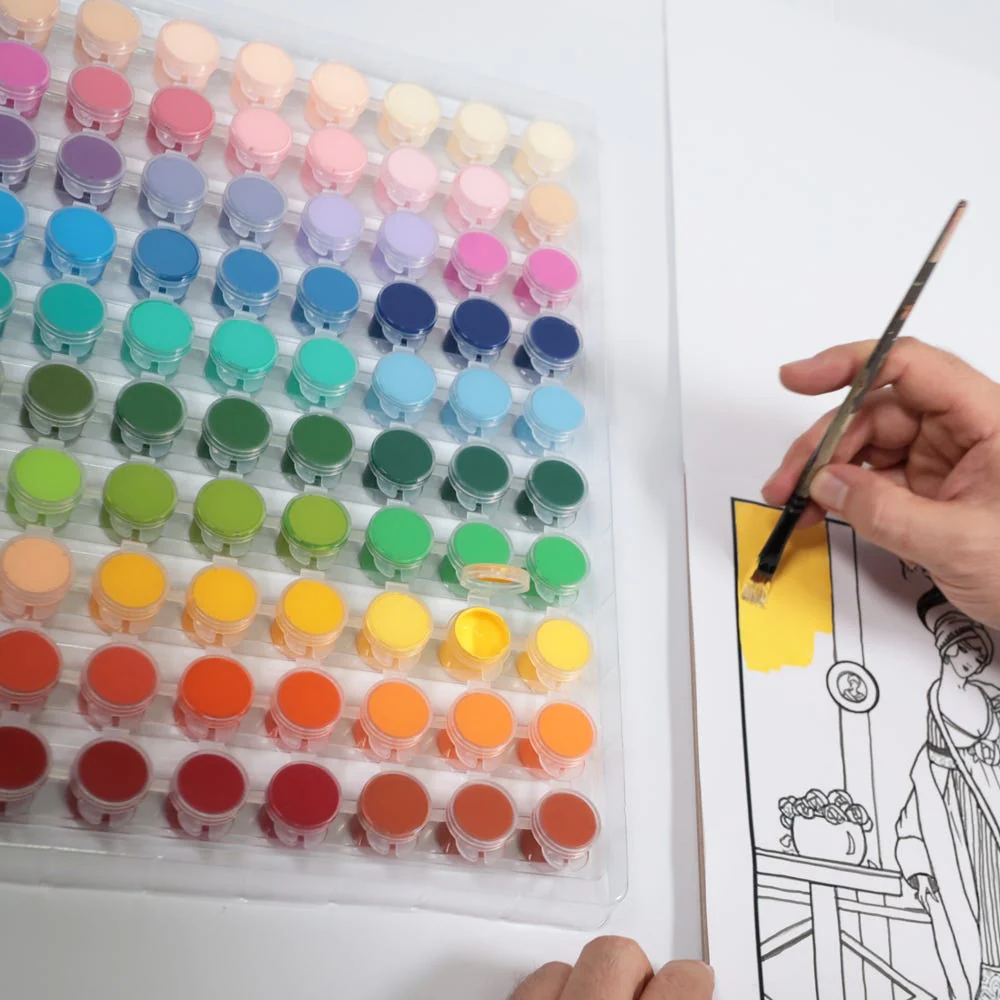 Vivid Colours Acrylic Paint Set Signature 80pc x 3.5ml (0.1 US fl.oz) - Image 3