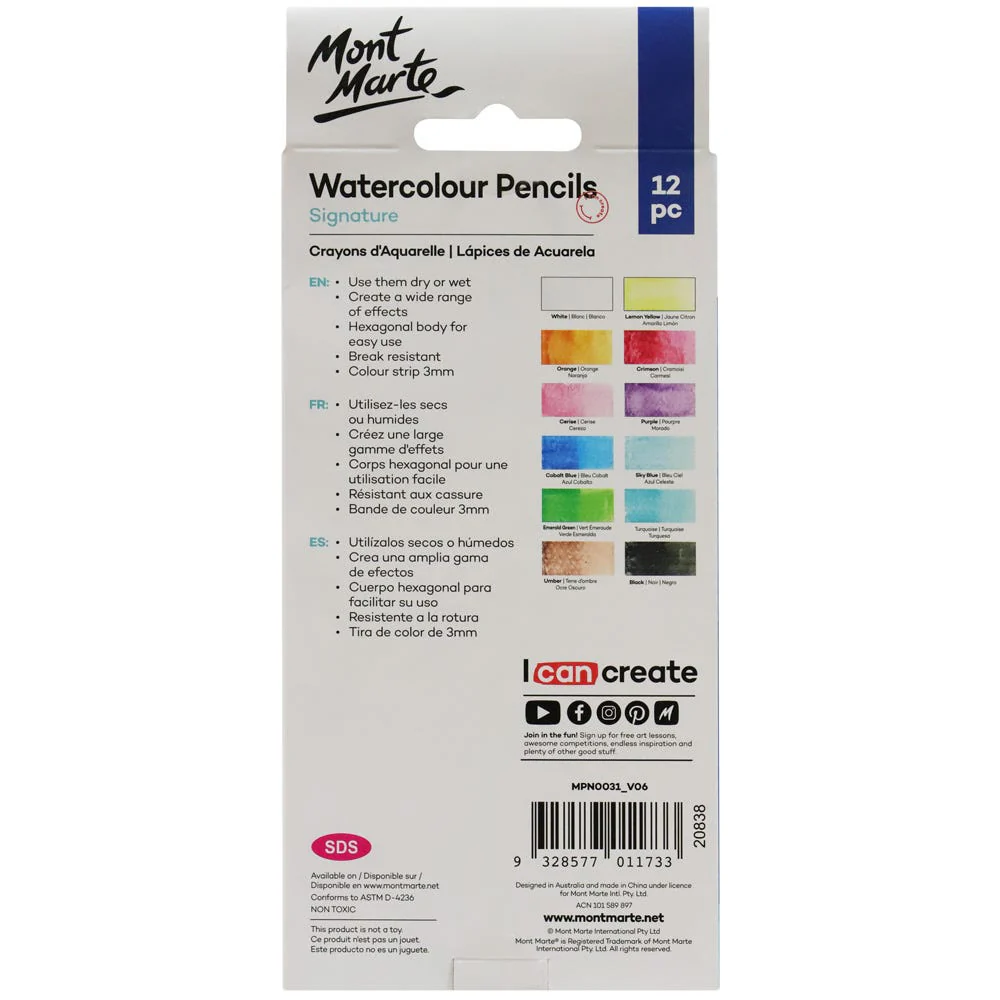 Watercolour Pencils Signature 12pc - Image 3