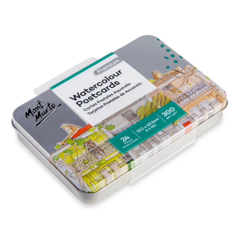 Watercolour Postcards Premium 300gsm 24 Cards 15.2 x 10.2cm (6 x 4in) - Image 3