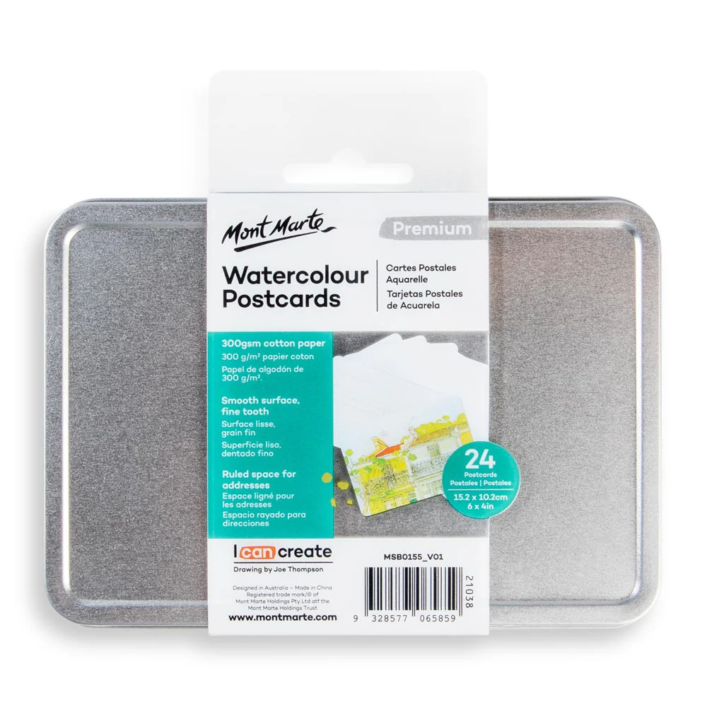 Watercolour Postcards Premium 300gsm 24 Cards 15.2 x 10.2cm (6 x 4in) - Image 4