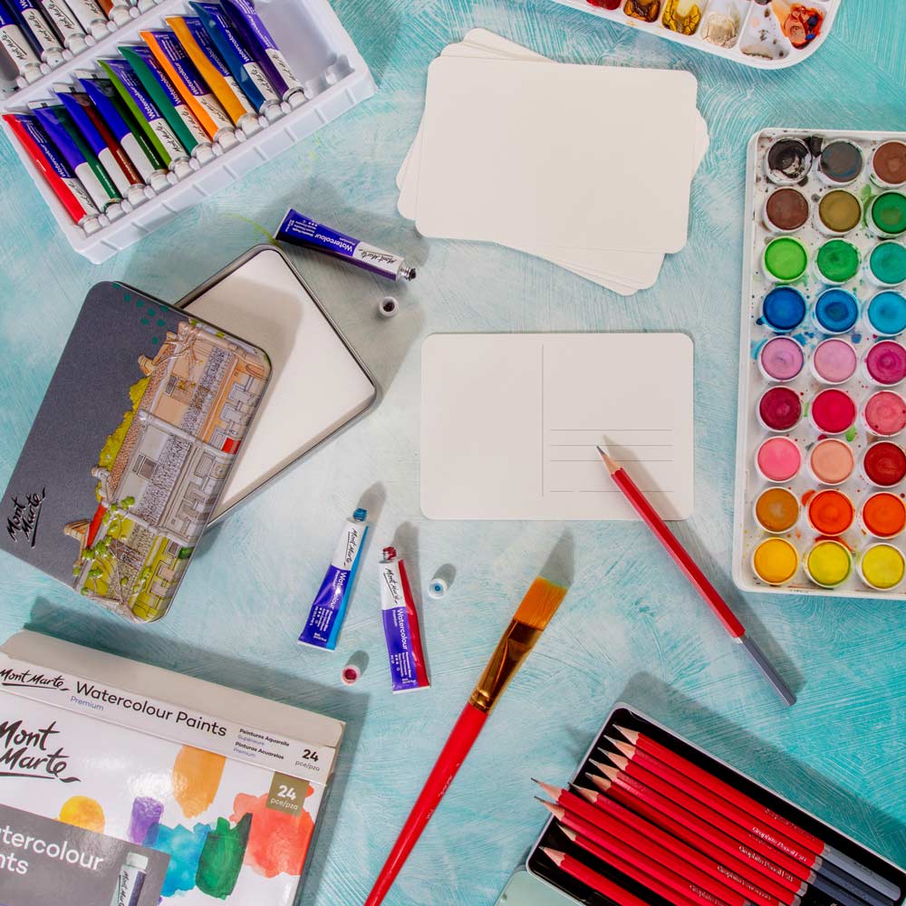 Watercolour Postcards Premium 300gsm 24 Cards 15.2 x 10.2cm (6 x 4in) - Image 9