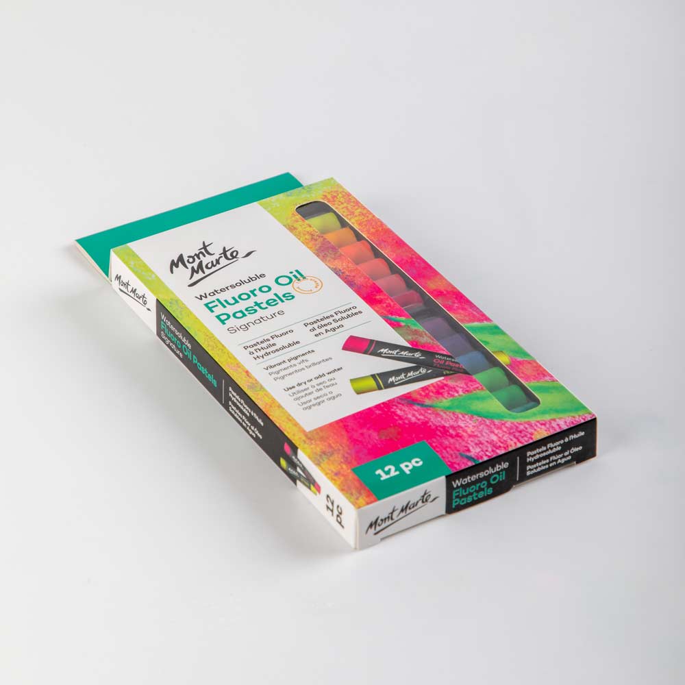 Watersoluble Fluoro Oil Pastels Signature 12pc - Image 3