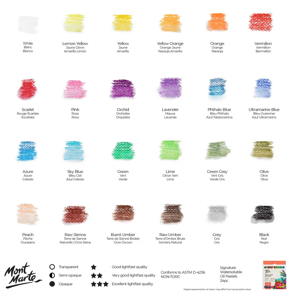 Watersoluble Oil Pastels Signature 24pc - Image 10